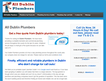 Tablet Screenshot of alldublinplumbers.com
